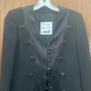 Moschino cheap and chic black jacket nwots